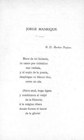 Jorge Manrique - A D. Andrés Ovejero