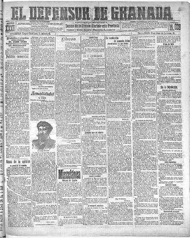 'El Defensor de Granada : diario político independiente' - Año XXXI Número 15028 (20/01/1910)