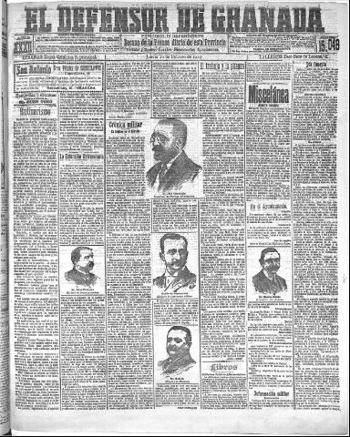 'El Defensor de Granada : diario político independiente' - Año XXXI Número 15049 (10/02/1910)