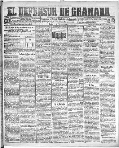 'El Defensor de Granada : diario político independiente' - Año XXXI Número 15056 (17/02/1910)