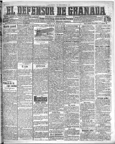 'El Defensor de Granada : diario político independiente' - Año XXXI Número 15099 (02/04/1910)