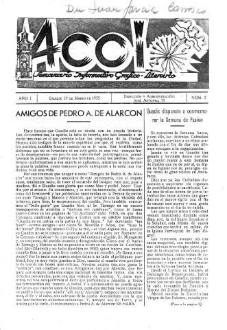 'Acci  : seminario informativo grafico - literario' - Año I Número 2  - 1955 marzo 19