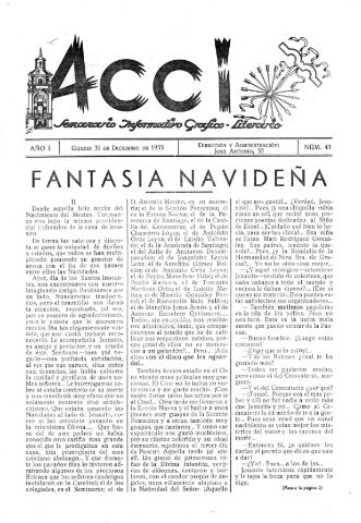 'Acci  : seminario informativo grafico - literario' - Año I Número 43  - 1955 diciembre 31