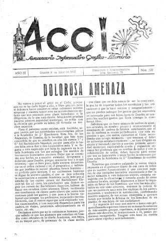 'Acci  : seminario informativo grafico - literario' - Año III Número 122  - 1957 julio 6