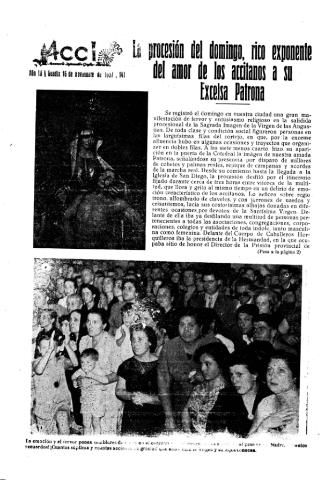 'Acci  : seminario informativo grafico - literario' - Año III Número 141  - 1957 noviembre 16