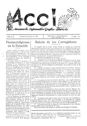 'Acci  : seminario informativo grafico - literario' - Año IV Número 174  - 1958 julio 8