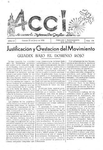 'Acci  : seminario informativo grafico - literario' - Año IV Número 176  - 1958 julio 22