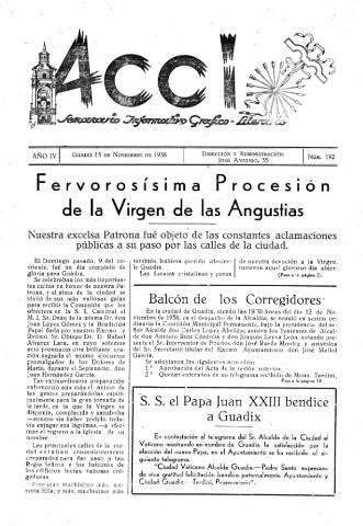 'Acci  : seminario informativo grafico - literario' - Año IV Número 192  - 1958 noviembre 15