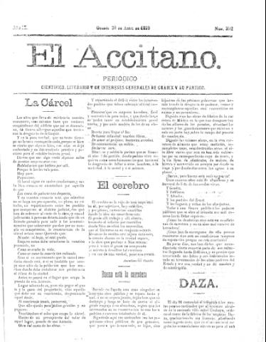 'El accitano  : periódico científico, literario y de intereses generales de Guadix y su partido' - Año IX Número 392  - 1899 abril 30