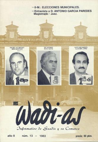 'Wadi-as  : informativo comarcal' - Año II Número 13  - 1983 abril 1