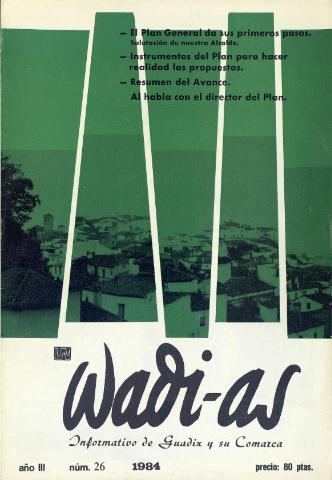 'Wadi-as  : informativo comarcal' - Año III Número 26  - 1984 abril 1
