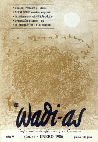 'Wadi-as  : informativo comarcal' - Año V Número 41  - 1986 enero 1