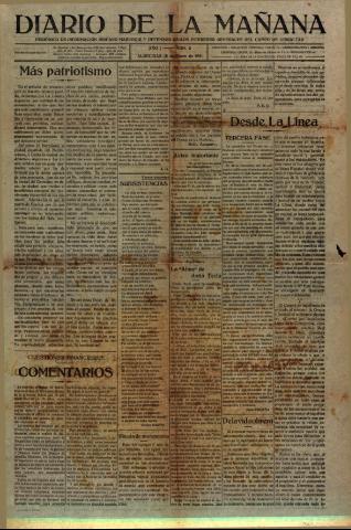 'Diario de la mañana periódico de información hispano-marroquí y defensor de los intereses generales del Campo de Gibraltar' - Año I Número 2 - 1921 enero 18