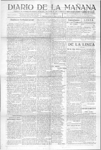 'Diario de la mañana periódico de información hispano-marroquí y defensor de los intereses generales del Campo de Gibraltar' - Año I Número 51 - 1921 marzo 16