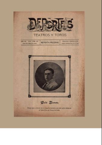 'Deportes : Revista quincenal: Dedicada a los aficionados a las Ciencias, Artes, Literatura y Sports' - Año VIII Número 203 - 1918 marzo 30
