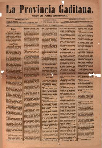 'La Provincia Gaditana' - Año I Número 129 - 1883 diciembre 11