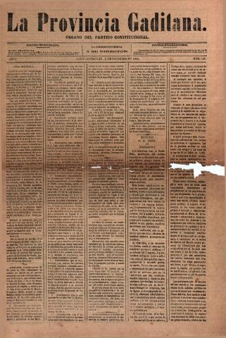 'La Provincia Gaditana' - Año I Número 136 - 1883 diciembre 19