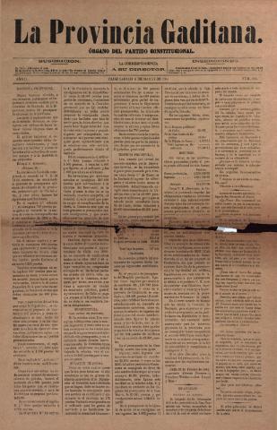 'La Provincia Gaditana' - Año I Número 199 - 1884 marzo 8