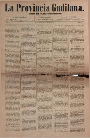 'La Provincia Gaditana' - Año I Número 200 - 1884 marzo 9