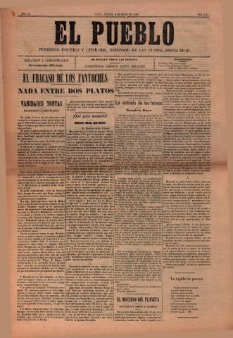 'El Pueblo : periódico político y literario, defensor de las clases jornaleras' - Año 7 Número 305 - 1899 mayo 4