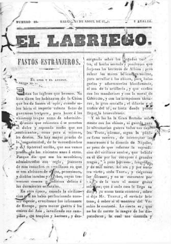 'El Labriego.' - Número 10 - 25 abril 1840