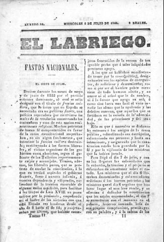 'El Labriego.' - Número 26 - 8 julio 1840