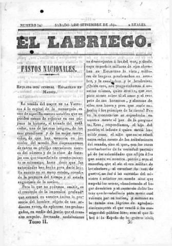 'El Labriego.' - Número 50 - 30 septiembre 1840