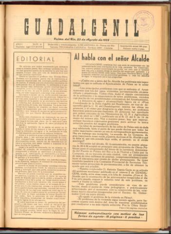 'Guadalgenil' - Año 1 Número 10 - 1959 agosto 23