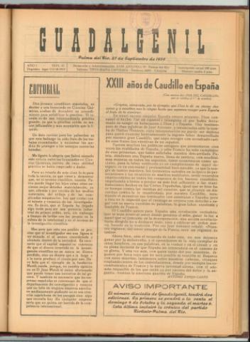 'Guadalgenil' - Año 1 Número 15 - 1959 septiembre 27