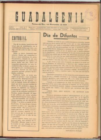 'Guadalgenil' - Año 1 Número 20 - 1959 noviembre 01