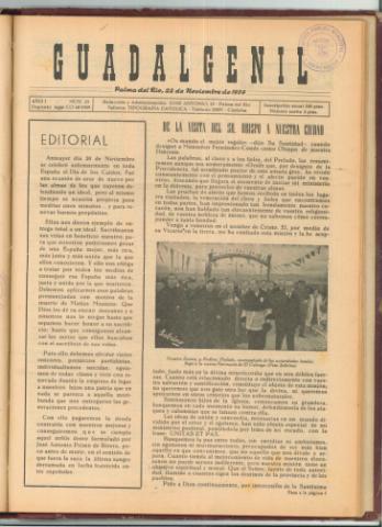'Guadalgenil' - Año 1 Número 23 - 1959 noviembre 22