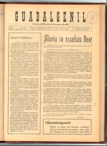 'Guadalgenil' - Año 1 Número 27 - 1959 diciembre 20