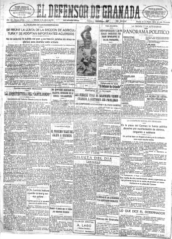 'El Defensor de Granada  : diario político independiente' - Año LIII Número 28054 Ed. Mañana - 1932 Abril 02