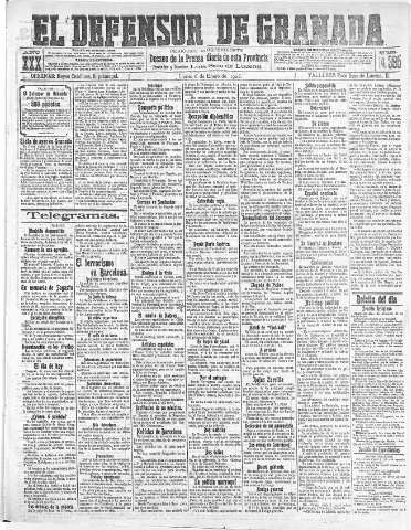 'El Defensor de Granada  : diario político independiente' - Año XXX Número 14395  - 1908 Enero 06