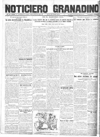 'Noticiero Granadino' - Año XXX Número 9430  - 1933 Febrero 07