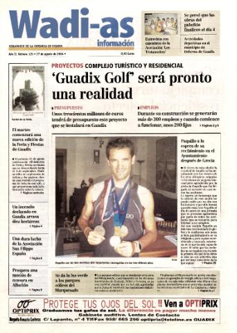 'Wadi-as información : periódico semanal de la comarca de Guadix.' - Año II Número 125 - 2004 agosto 27