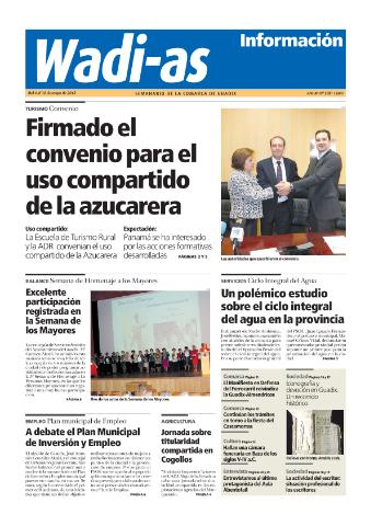 'Wadi-as información : periódico semanal de la comarca de Guadix.' - Año XI Número 578 - 2013 mayo 04