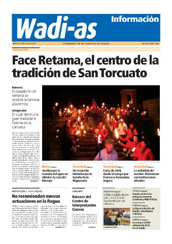 'Wadi-as información : periódico semanal de la comarca de Guadix.' - Año XI Número 580 - 2013 mayo 18
