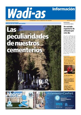 'Wadi-as información : periódico semanal de la comarca de Guadix.' - Año XI Número 604 - 2013 noviembre 02