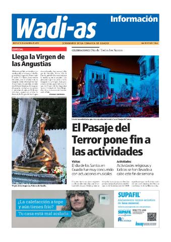 'Wadi-as información : periódico semanal de la comarca de Guadix.' - Año XI Número 605 - 2013 noviembre 09