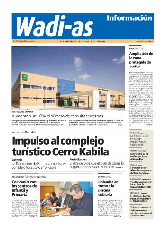 'Wadi-as información : periódico semanal de la comarca de Guadix.' - Año XI Número 620 - 2014 febrero 22