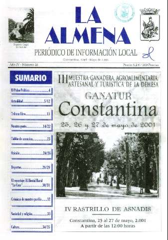 'La Almena : periódico de información local' - Año III Número 27 - 2000 octubre