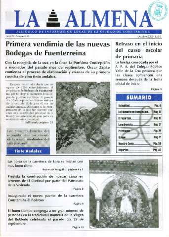 'La Almena : periódico de información local' - Año IV Número 34 - 2001 mayo