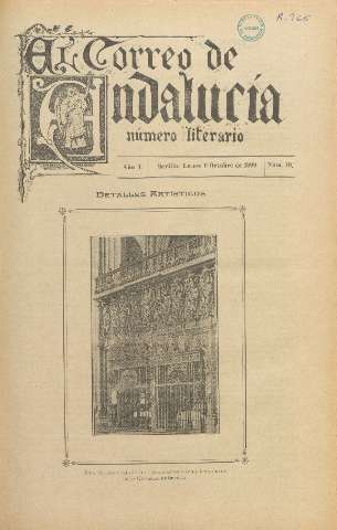 'El Correo de Andalucía : Número Literario' - Año I Número 10 - 1899 octubre 9