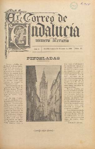 'El Correo de Andalucía : Número Literario' - Año I Número 13 - 1899 octubre 30