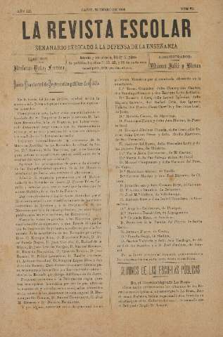 'La Revista escolar decenario dedicado a la defensa de la enseñanza' - Año III Número 82 - 1907 enero 23
