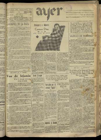 'Ayer : diario informativo de la mañana' - Año II Número 272 - 1937 mayo 23