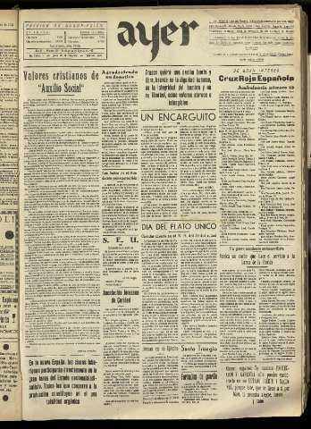 'Ayer : diario informativo de la mañana' - Año II Número 349 - 1937 agosto 22