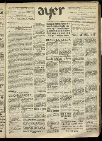'Ayer : diario informativo de la mañana' - Año II Número 357 - 1937 septiembre 1